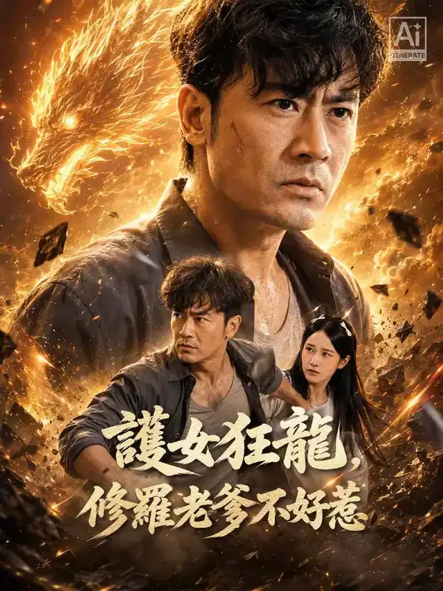 《護女狂龍，修羅老爹不好惹》封面