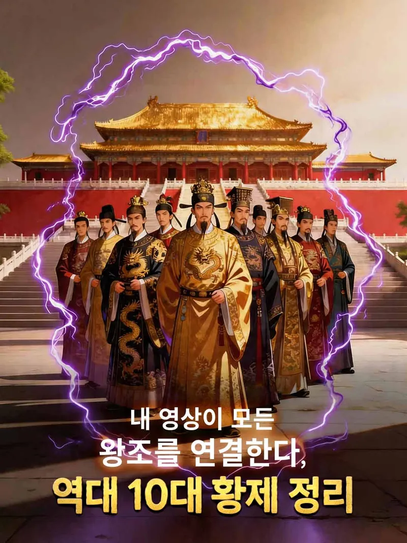 내 영상이 모든 왕조를 연결한다, 역대 10대 황제 정리 표지