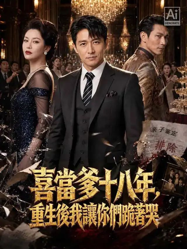 《喜當爹十八年，重生後我讓你們跪著哭》封面