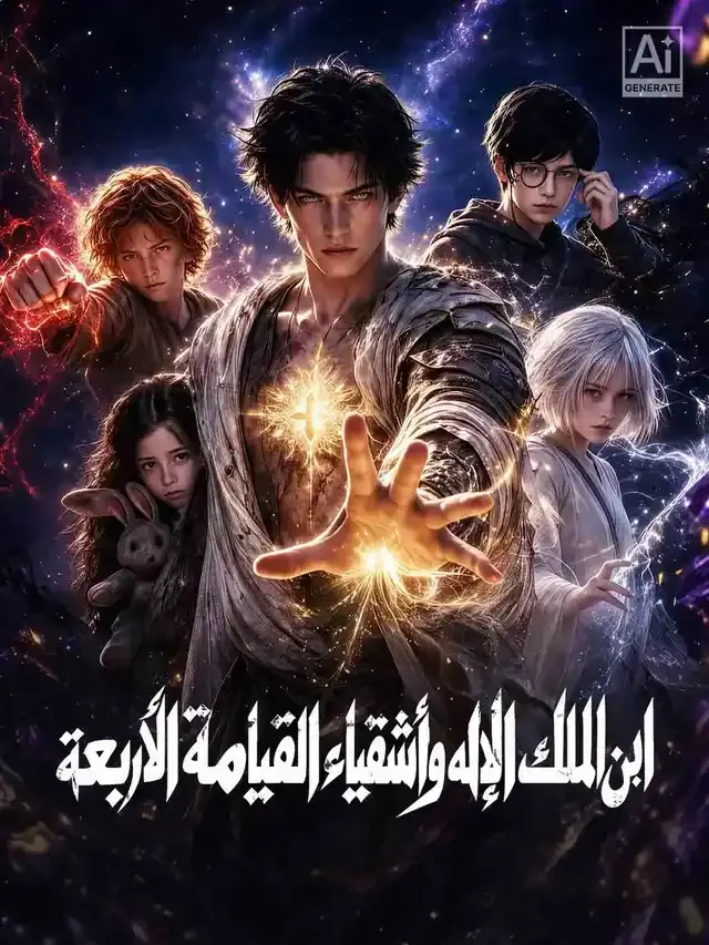 غلاف ابن الملك الإله وفرسان القيامة الأربعة