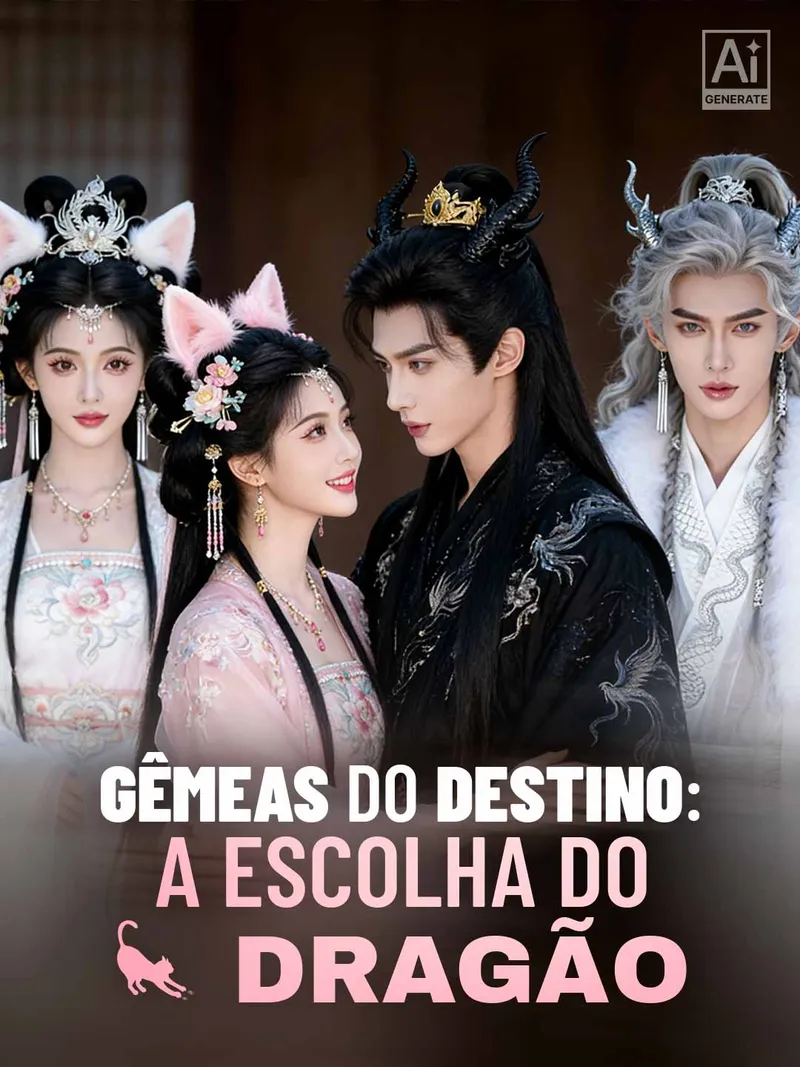 Capa de Gêmeas do destino: a escolha do dragão