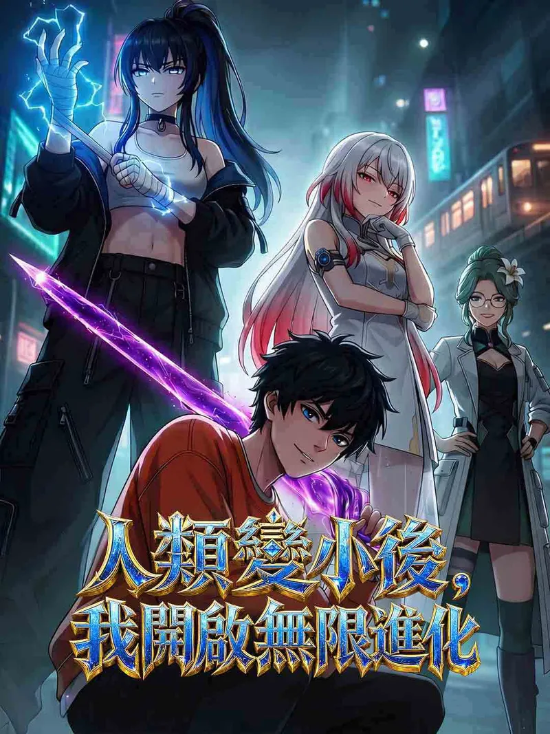 《人類變小後,我開啟無限進化》封面