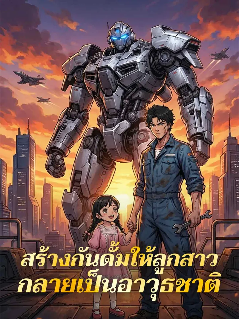 หน้าปกสร้างกันดั้มให้ลูกสาว กลายเป็นอาวุธชาติ