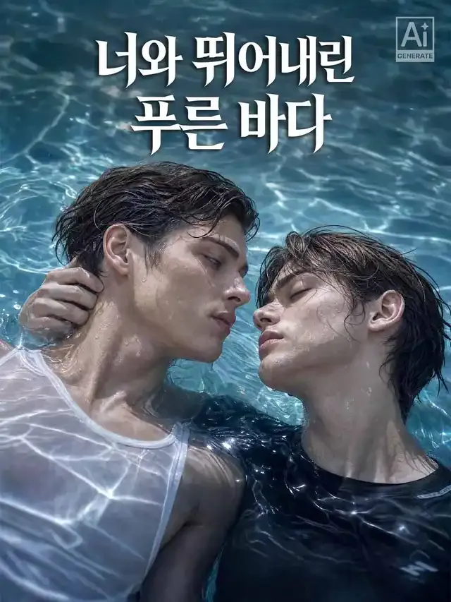너와 뛰어내린 푸른 바다 표지