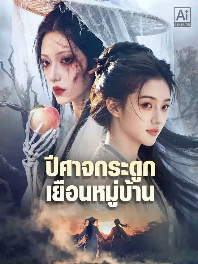 หน้าปกปีศาจกระดูกเยือนหมู่บ้าน