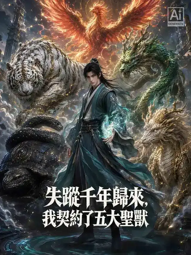 《失蹤千年歸來，我契約了五大聖獸》封面