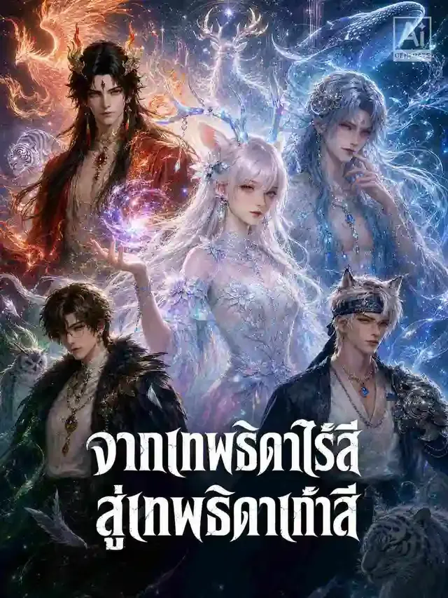 หน้าปกจากเทพธิดาไร้สี สู่เทพธิดาเก้าสี