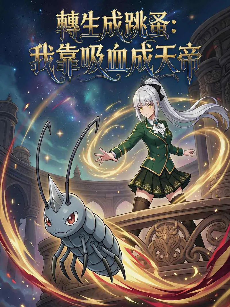 《轉生成跳蚤：我靠吸血成天帝》封面