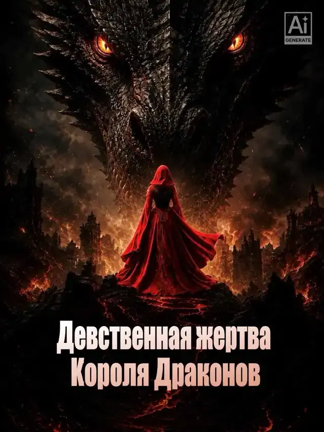 Обложка «Девственная жертва Короля Драконов»