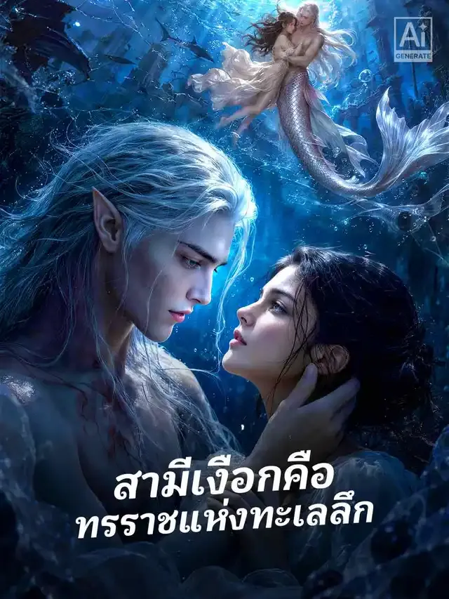 หน้าปกสามีเงือกคือ ทรราชแห่งทะเลลึก