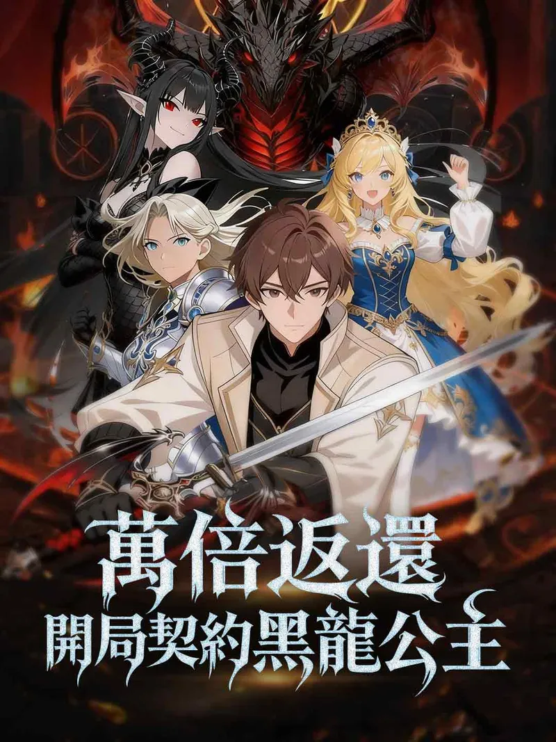 《萬倍返還,開局契約黑龍公主》封面