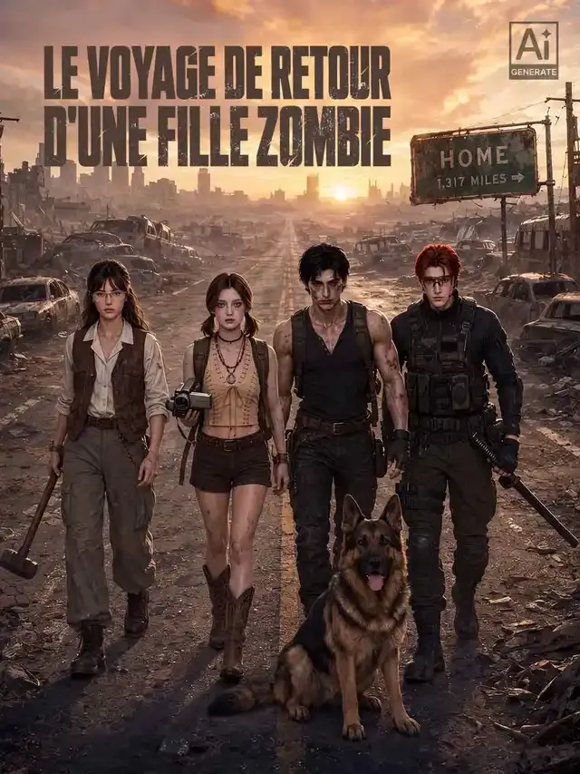 Couverture de LE VOYAGE DE RETOUR D'UNE FILLE ZOMBIE