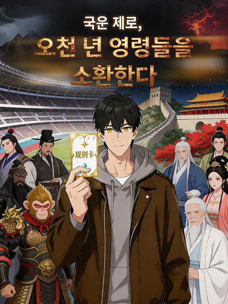 국운 제로, 오천 년 영령들을 소환한다 표지
