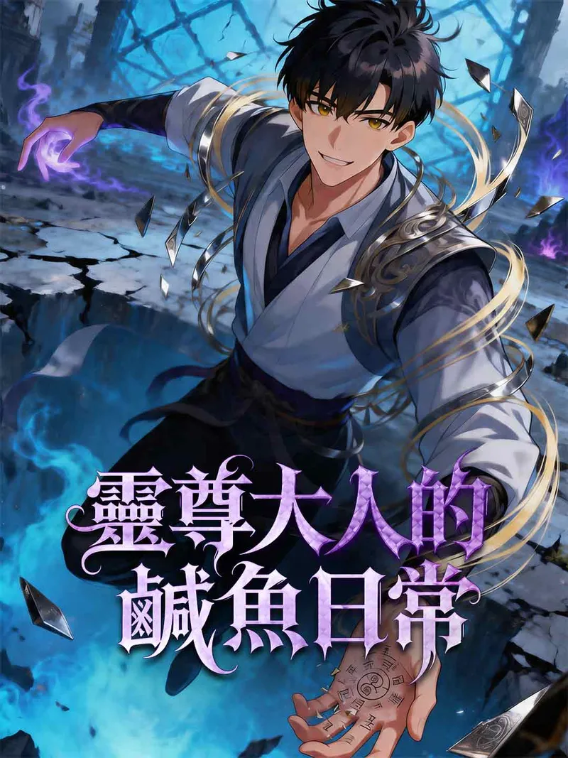 《靈尊大人的鹹魚日常》封面