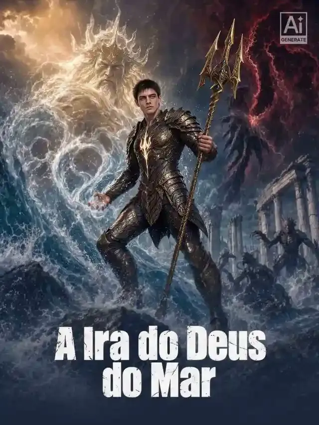 Capa de A Ira do Deus do Mar