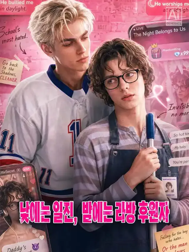낮에는 일진, 밤에는 라방 후원자 표지