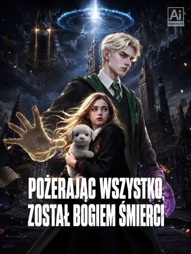 Okładka Pożerając wszystko, został Bogiem Śmierci