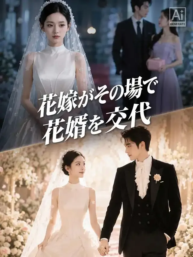 「花嫁がその場で花婿を交代」のカバー画像