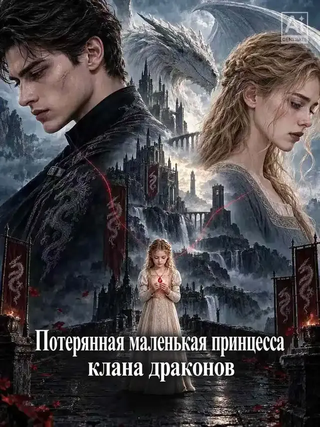 Обложка «Потерянная маленькая принцесса клана драконов»