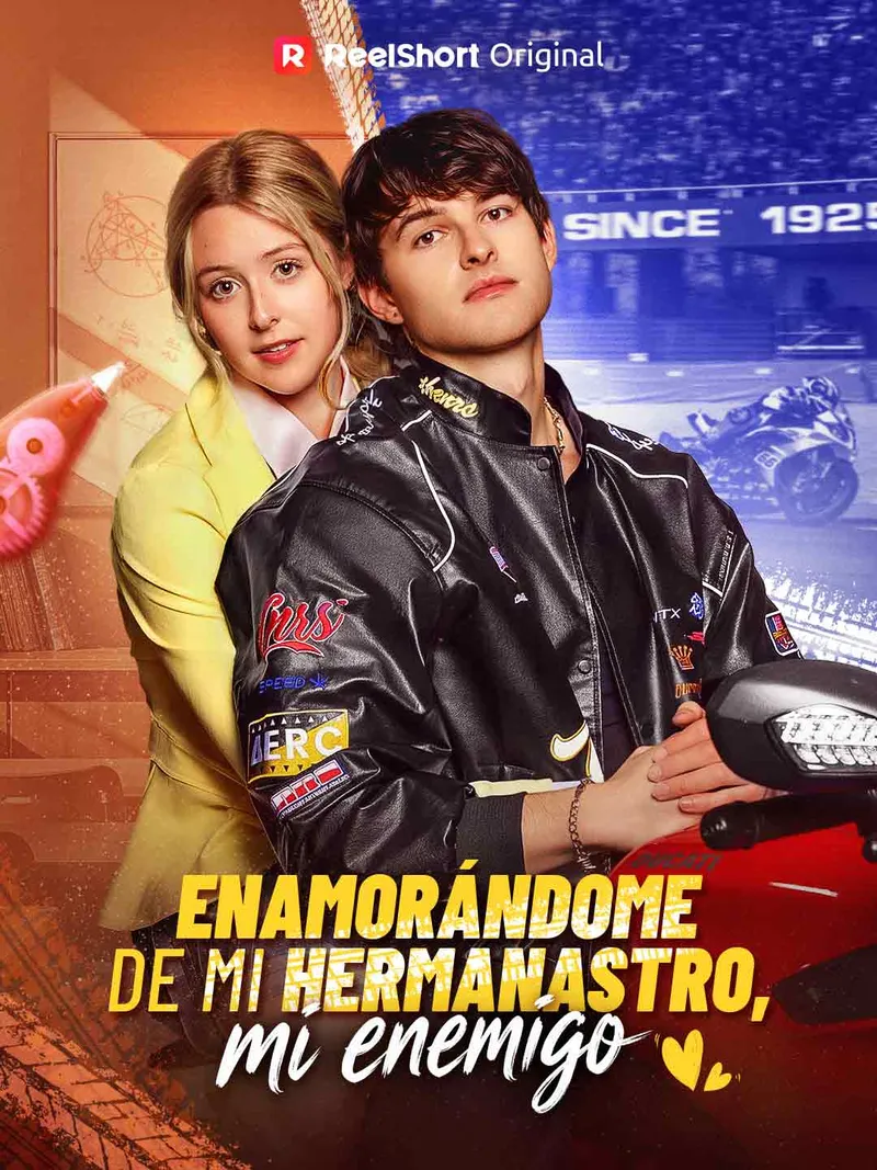 Portada de Enamorándome de mi hermanastro, mi enemigo