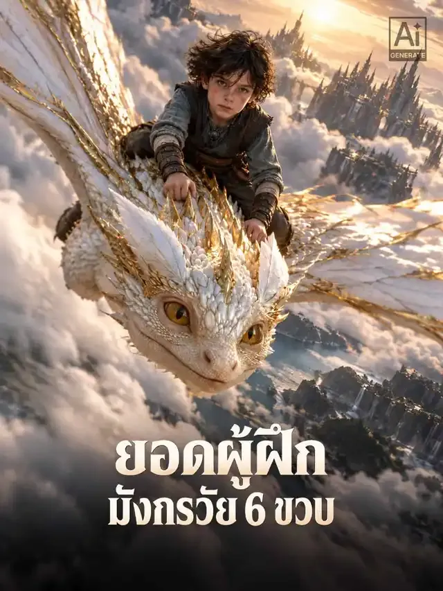 หน้าปกยอดผู้ฝึกมังกรวัย 6 ขวบ