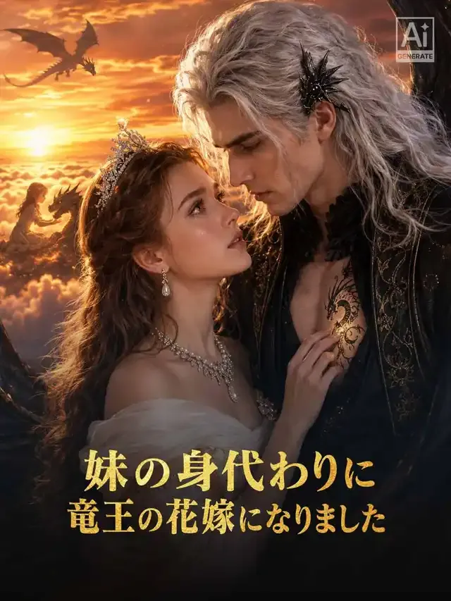 「妹の身代わりに竜王の花嫁になりました」のカバー画像