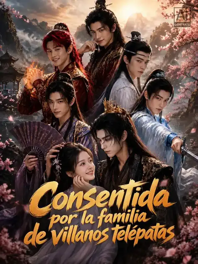 Portada de Consentida por la familia de villanos telépatas