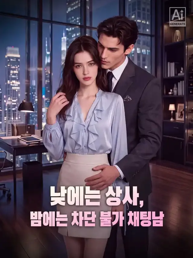 낮에는 상사, 밤에는 차단 불가 채팅남 표지