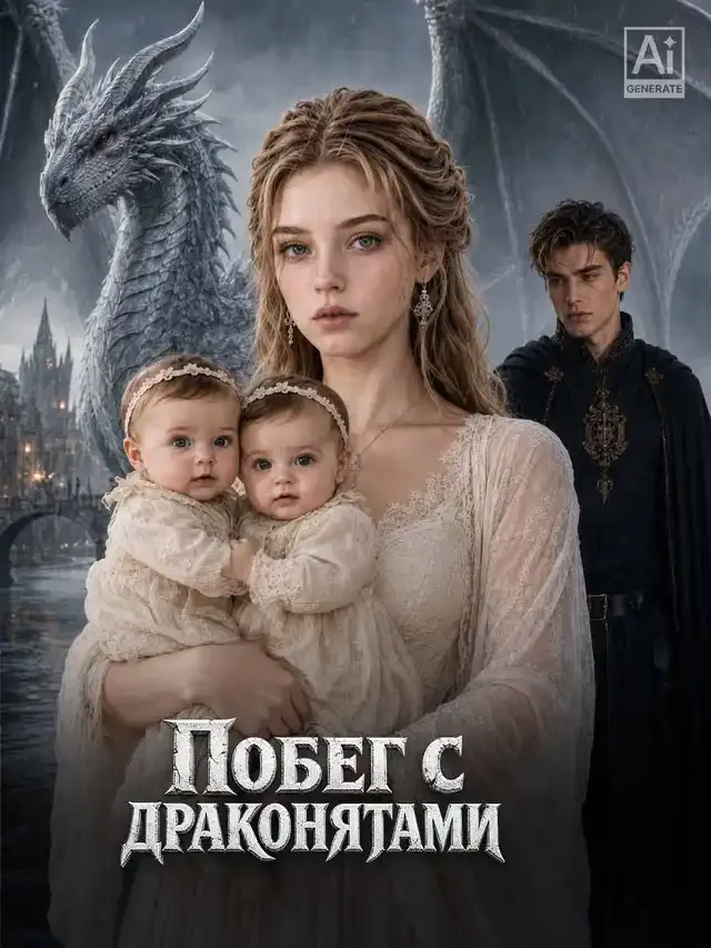 Обложка «Побег с драконятами»
