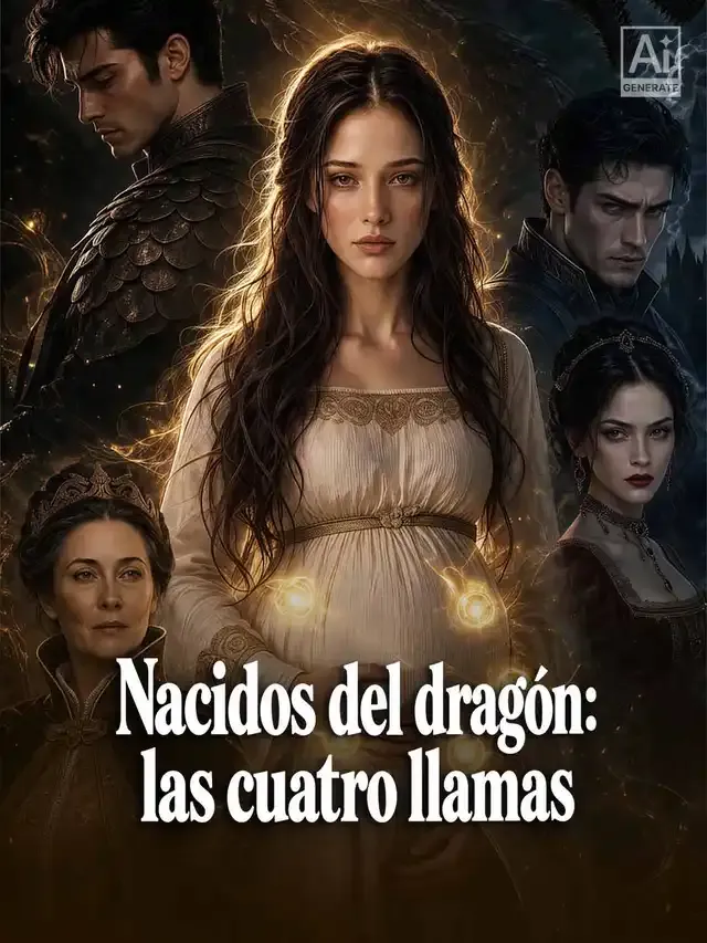 Portada de Nacidos del dragón: las cuatro llamas