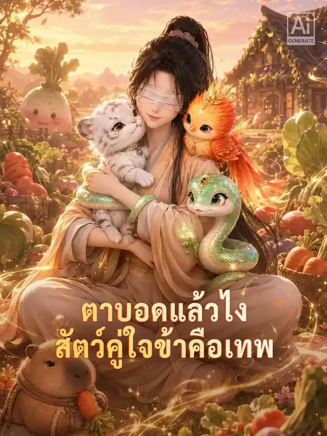 หน้าปกตาบอดแล้วไง สัตว์คู่ใจข้าคือเทพ