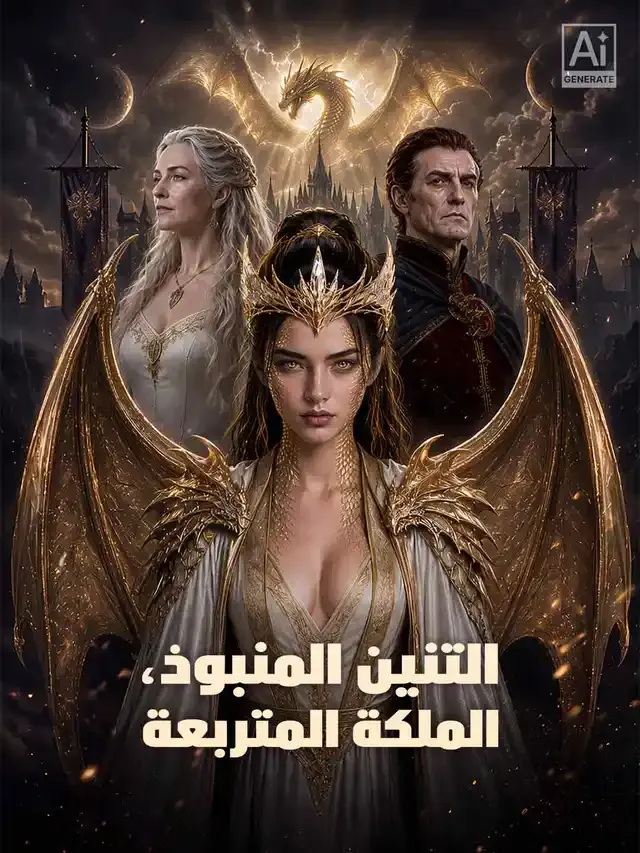 غلاف التنين المنبوذ، الملكة المتربعة