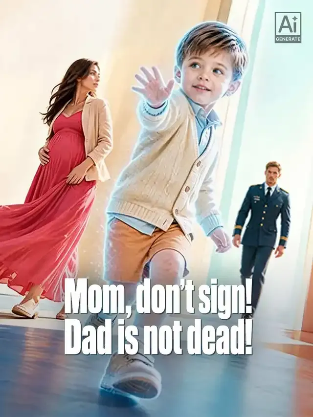 Mom, don't sign! Dad is not dead! cover
