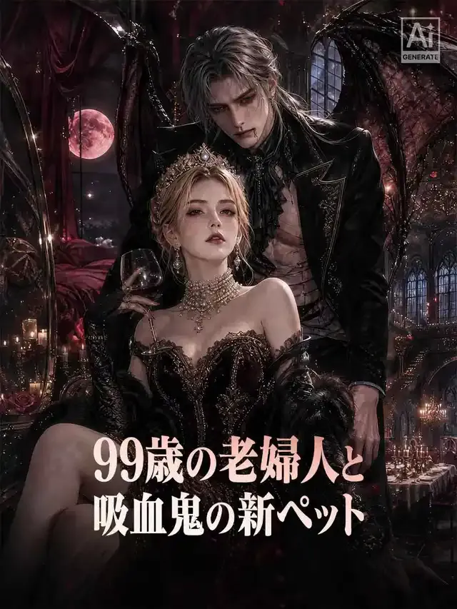 「99歳の老婦人と吸血鬼の新ペット」のカバー画像