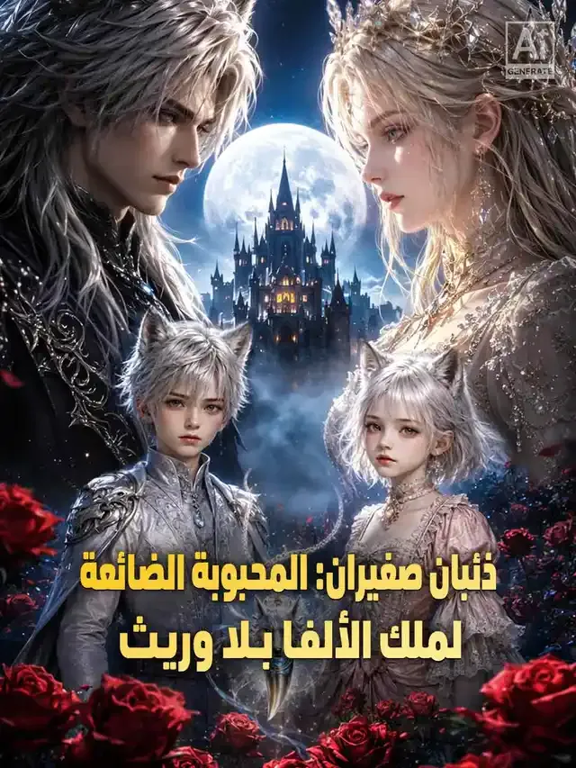 غلاف ذئبان صغيران: المحبوبة الضائعة لملك الألفا بلا وريث