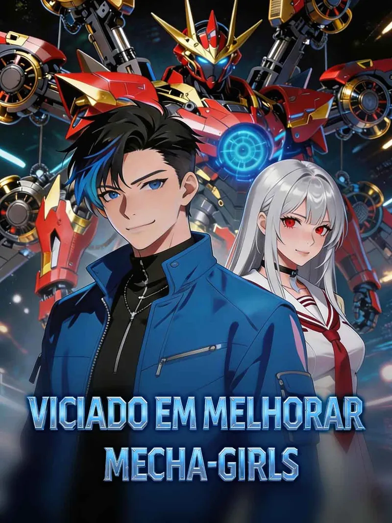 Capa de Viciado em melhorar mecha-girls