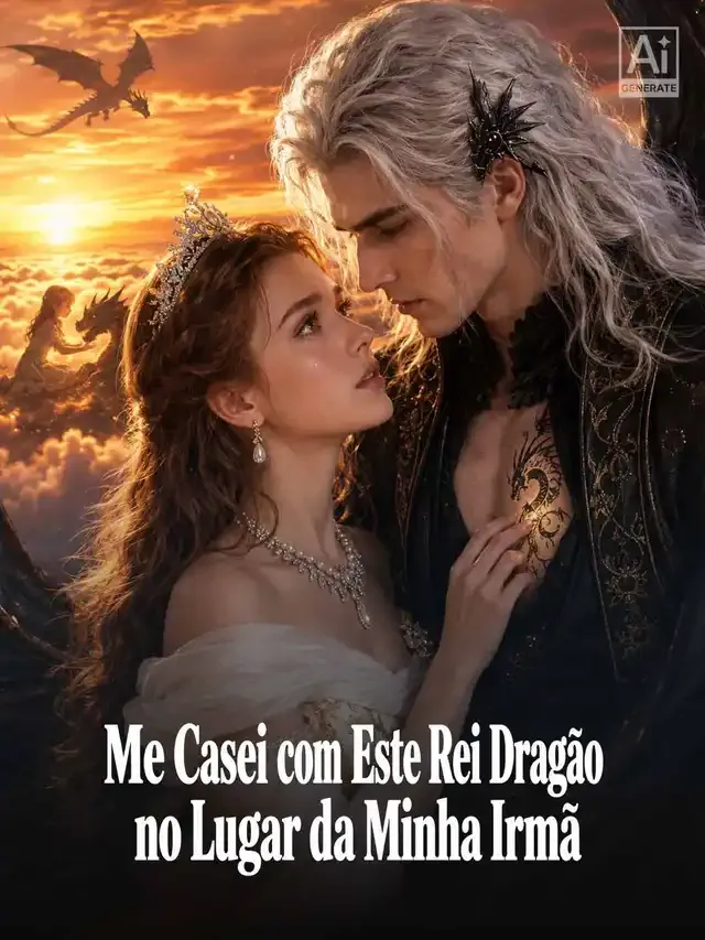 Capa de Me Casei com Este Rei Dragão no Lugar da Minha Irmã
