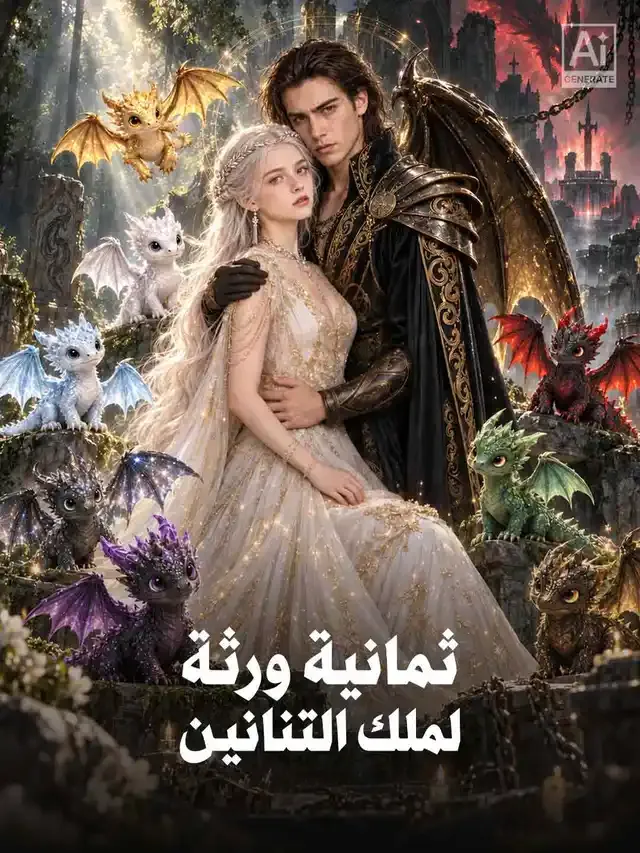 غلاف ثمانية ورثة لملك التنانين
