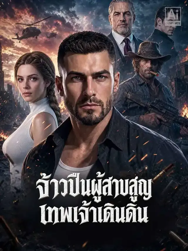 หน้าปกจ้าวปืนผู้สาบสูญ เทพเจ้าเดินดิน