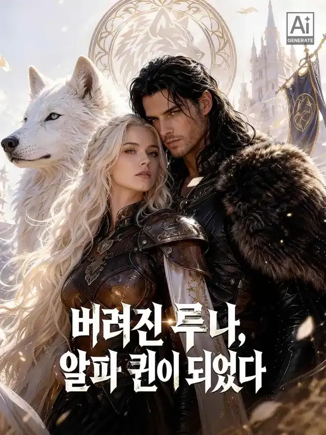 버려진 루나, 알파 퀸이 되었다 표지