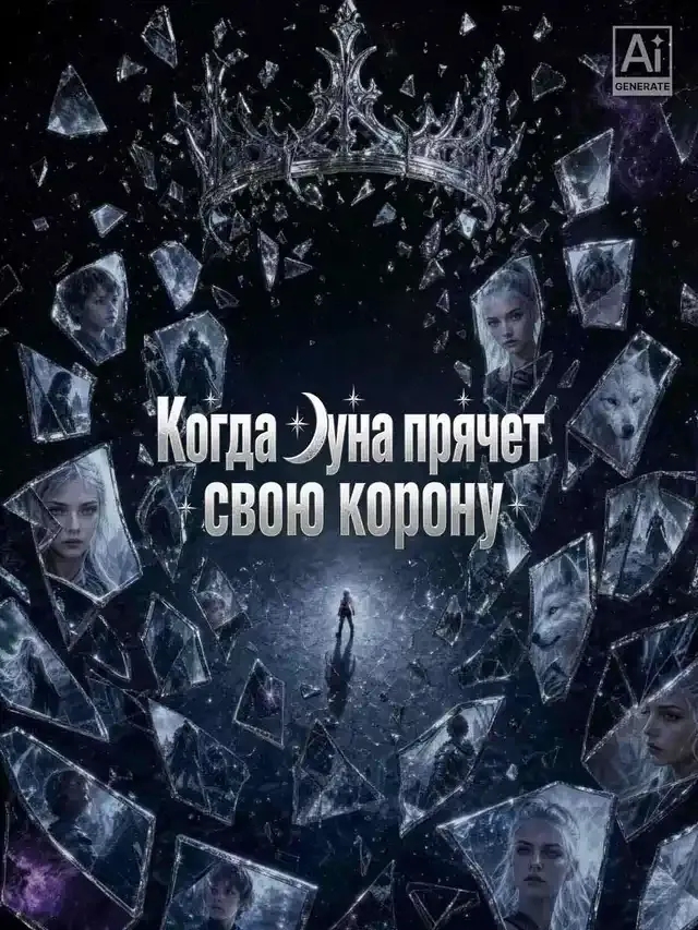 Обложка «Когда Луна прячет свою корону»