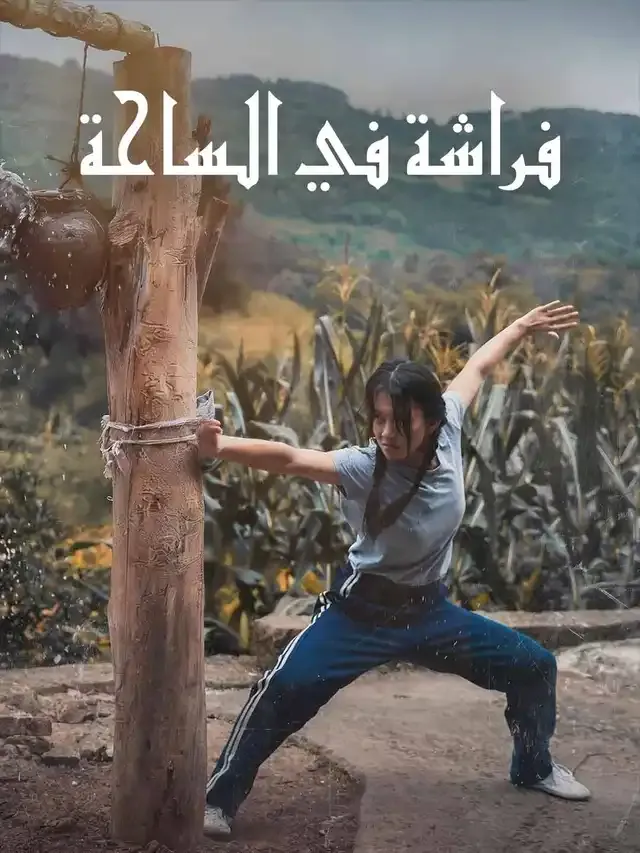غلاف فراشة في الساحة