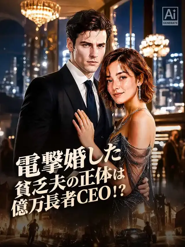 「電撃婚した貧乏夫の正体は億万長者CEO！？」のカバー画像