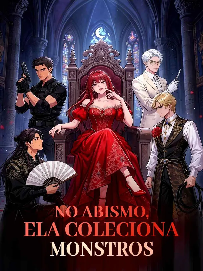Capa de No abismo, ela coleciona monstros
