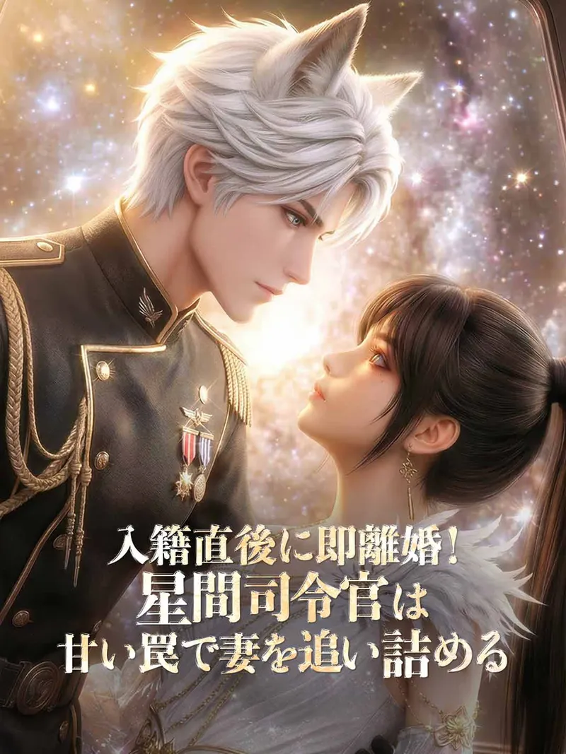 「入籍直後に即離婚！星間司令官は甘い罠で妻を追い詰める」のカバー画像