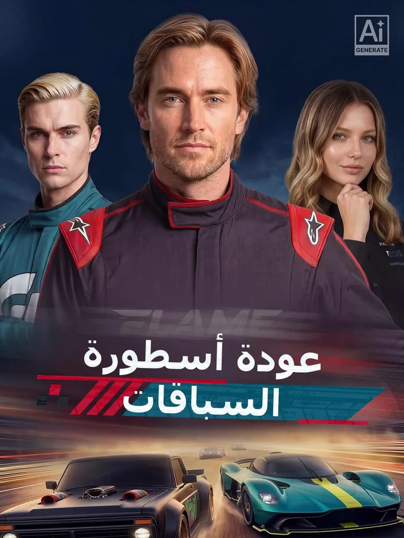 غلاف عودة أسطورة السباقات