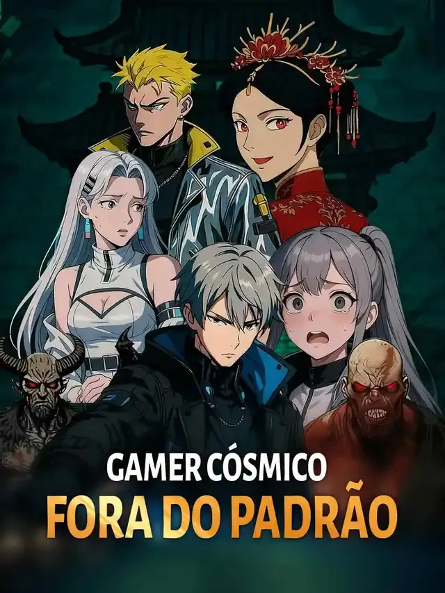 Capa de Gamer cósmico fora do padrão