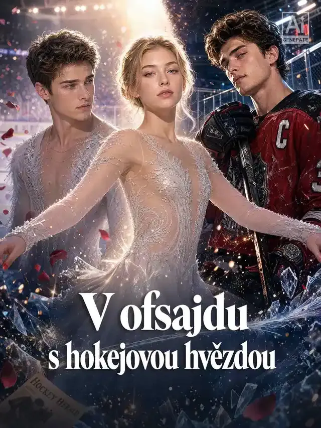 Obálka V ofsajdu s hokejovou hvězdou