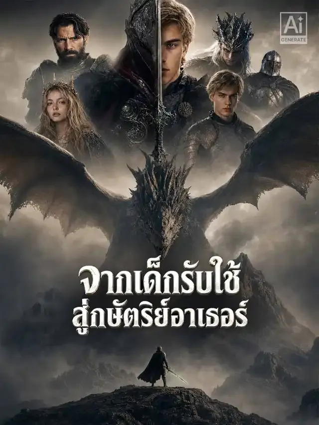 หน้าปกจากเด็กรับใช้สู่กษัตริย์อาเธอร์