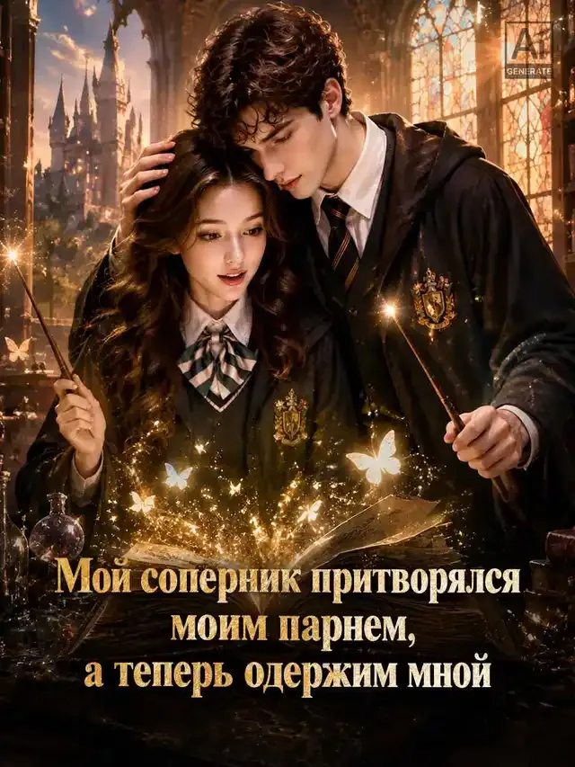 Обложка «Мой соперник притворялся моим парнем, а теперь одержим мной»